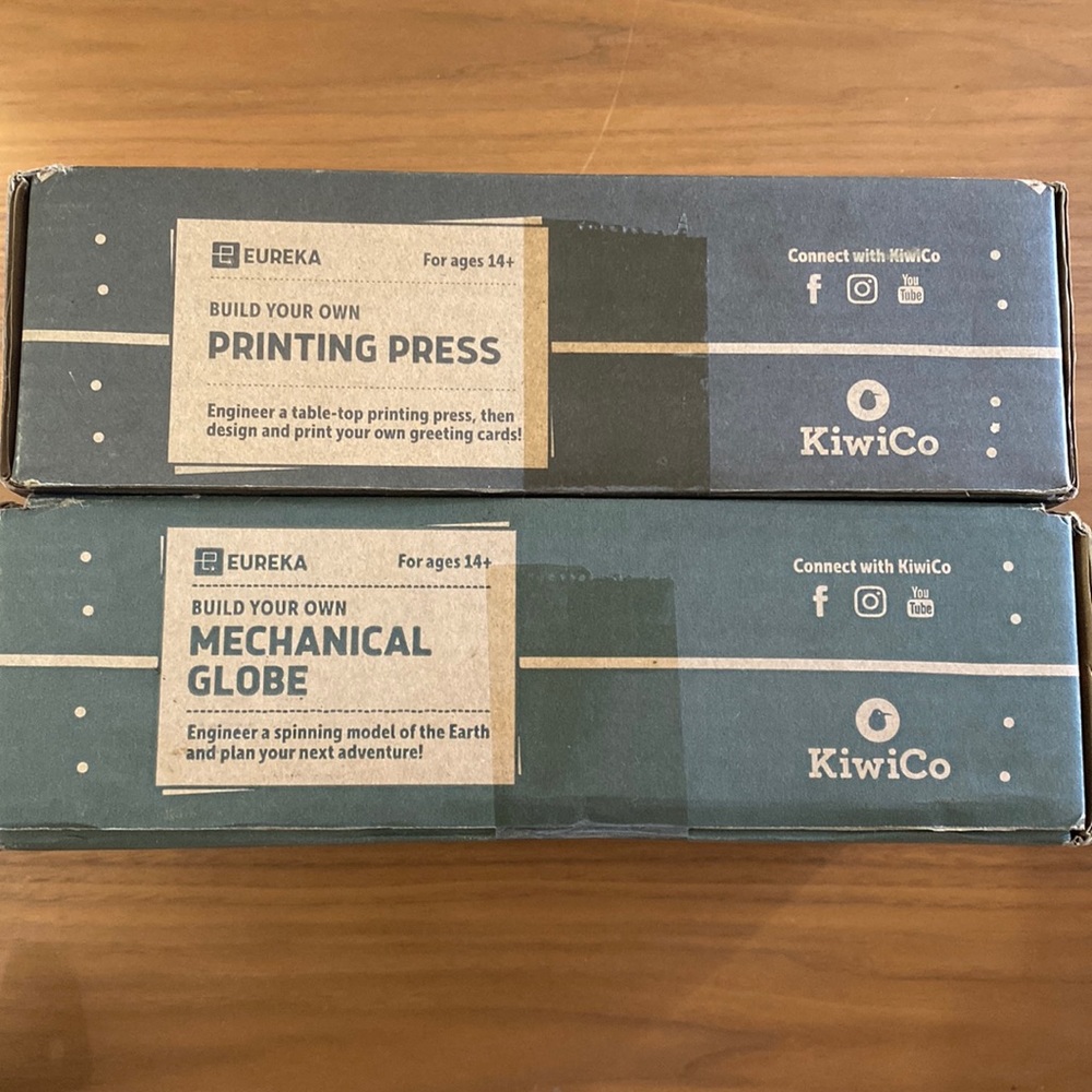 KiwiCo Kits- Globe and Printing Press